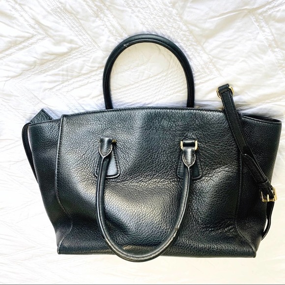 Michael Kors black large Sophie satchel tote bag structured large purse - Picture 8 of 8